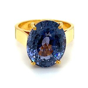 GIA Certified Color Change Spinel 14.00ct 22K Ring